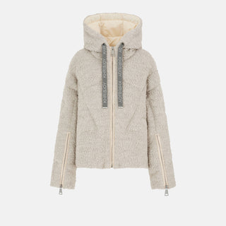 Khrisjoy Iconic Milano In Boucle Pearl Grey - Luxury Jackets for Women