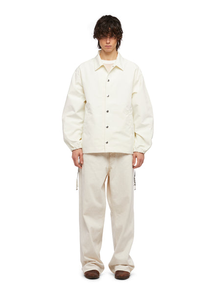 Luxury Men's Coach Jacket Strings Off white | KHRISJOY® Official